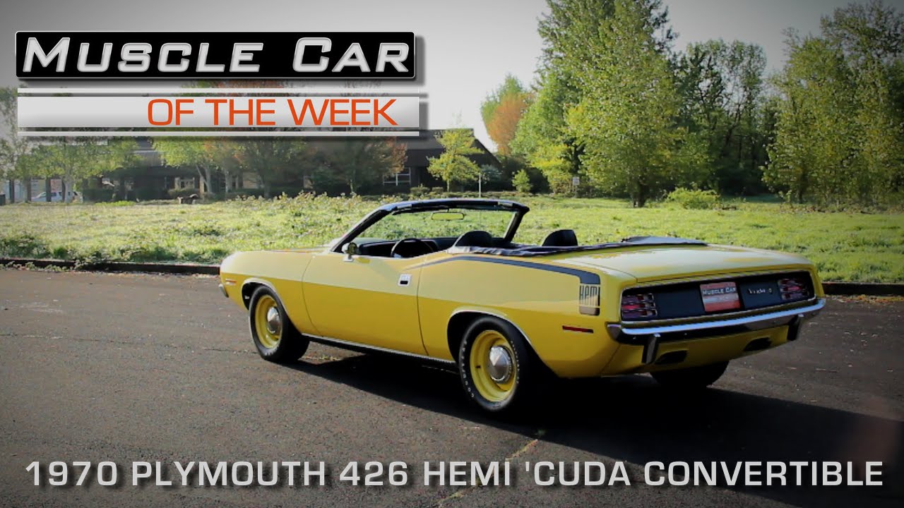 1970 Plymouth Hemi 'Cuda Convertible 4-Speed Lemon Twist Muscle Car Of The Week Video Episode #161