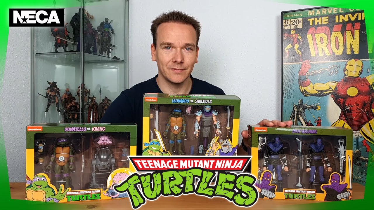 Teenage Mutant Ninja Turtles Cartoon Figuren von Neca Unboxing & Review | Comic Toy Hunter