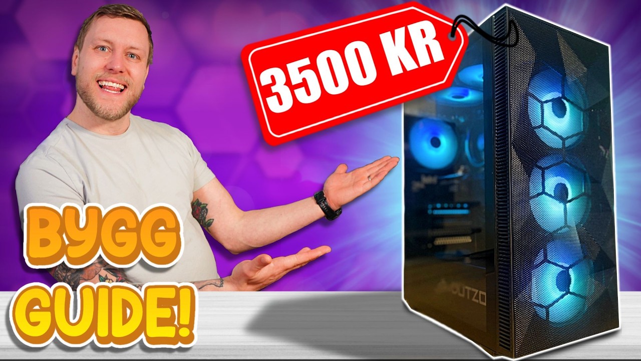 Så bygger du en dator för 3500kr. Steg för steg guide.