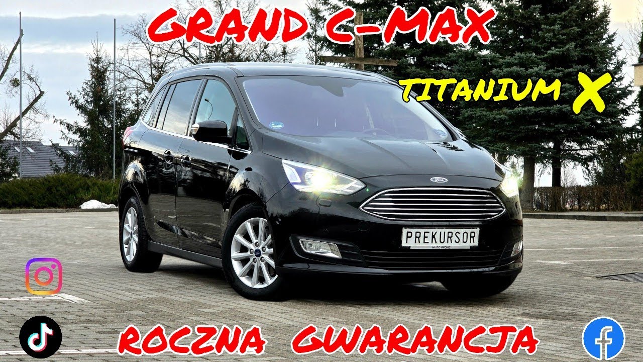 FORD GRAND C-MAX TITANIUM X | PARK ASSIST KAMERA GRZANA KIEROWNICA