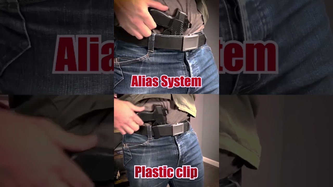 The Alias is the most concealed and secure holster clip you can get.