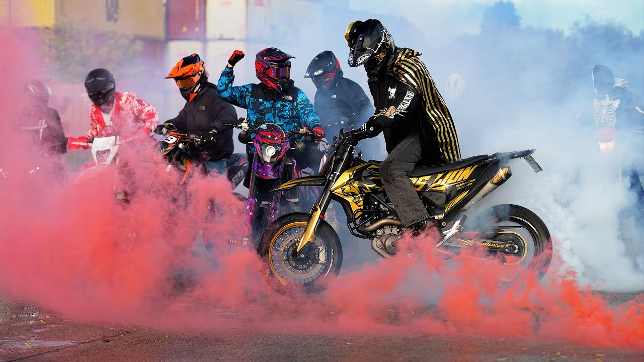 SUPERMOTO HALLOWEEN RIDEOUT FT. MONSTERTUBE | LARS LION