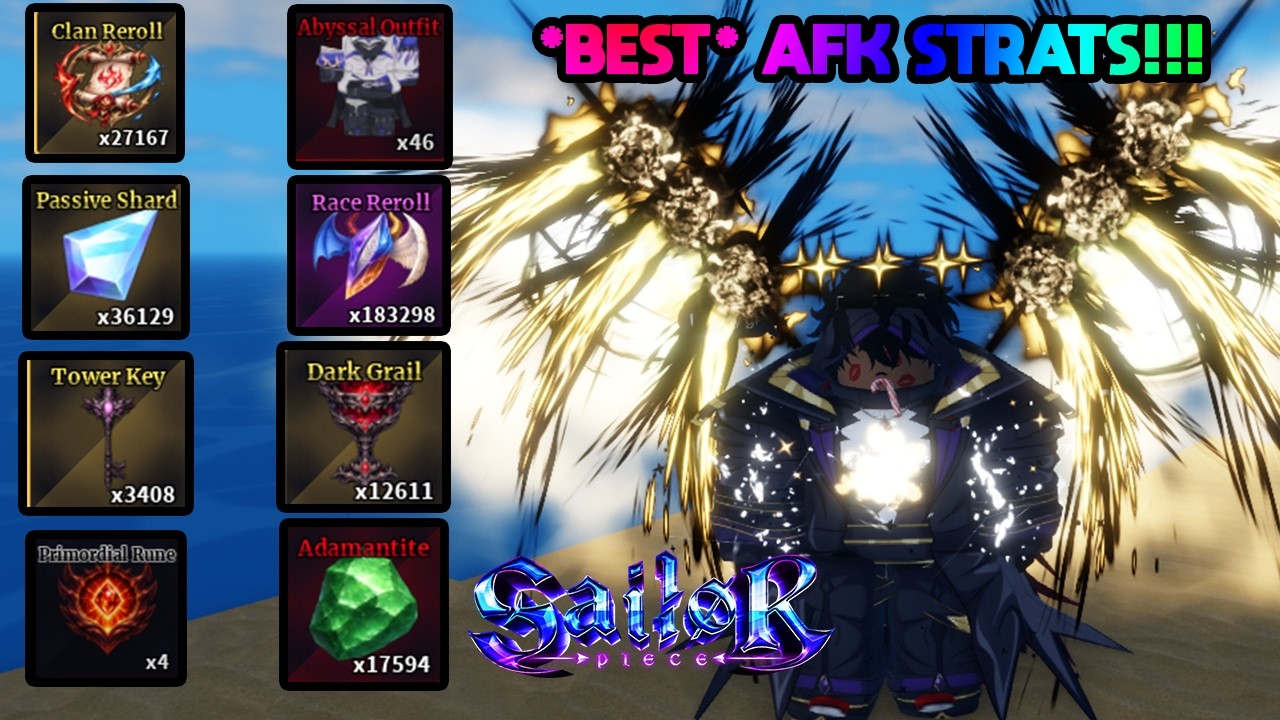 *BEST* AFK METHODS FOR EVERY ITEM IN SAILOR PIECE FROM A PRO!!! TONS OF RESOURCES! SAILOR PIECE!!!