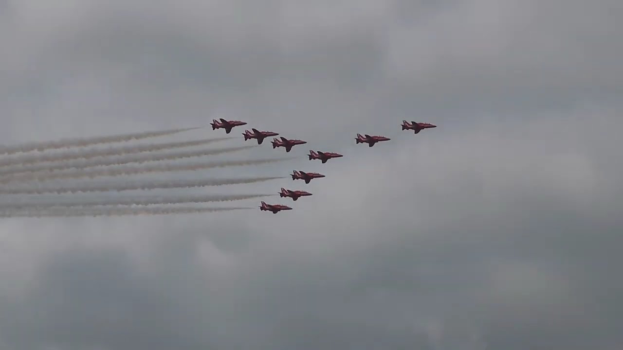 Red Arrows Blackpool Airshow Saturday 9th August 2025