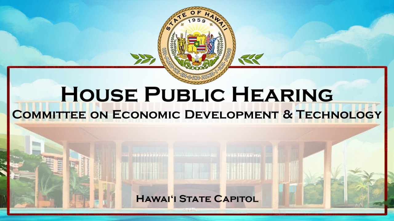 ECD Public Hearing - Fri Jan 30, 2026 @ 10:00 AM HST