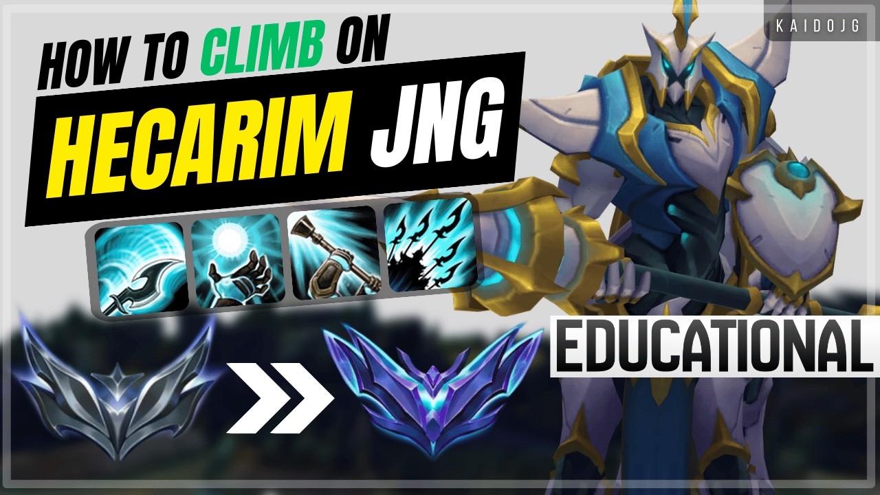 How to Climb from Silver to Diamond on Hecarim in Season 16 | Challenger Jungle Fundamentals (2026)