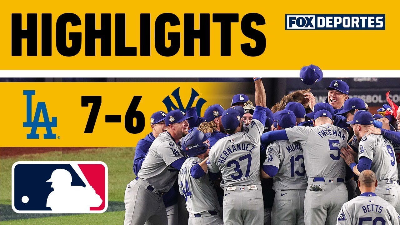 😎🏆 DODGERS GANAN SERIE MUNDIAL 2024 | Los Angeles Dodgers 7-6 New York Yankees | HIGHLIGHTS | MLB