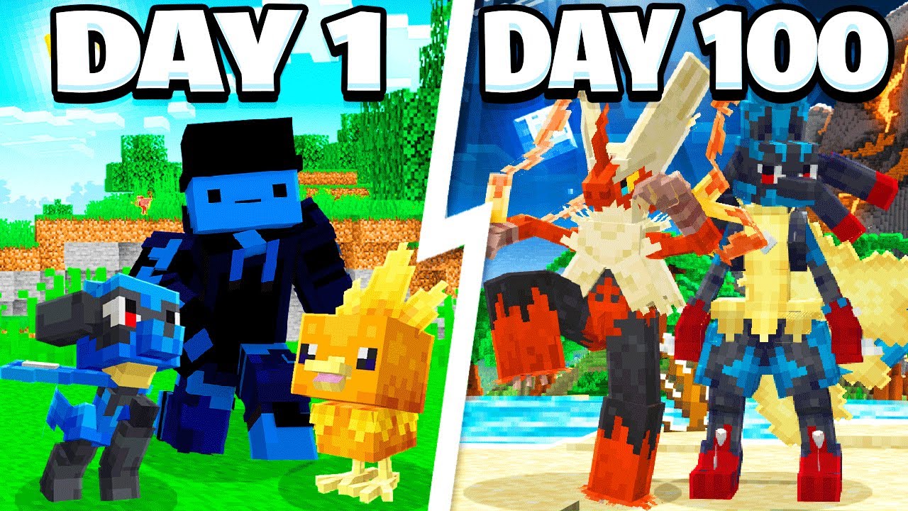 I Spent 100 DAYS With MEGA POKEMON ONLY In MINECRAFT COBBLEMON! (Minecraft Pokemon)
