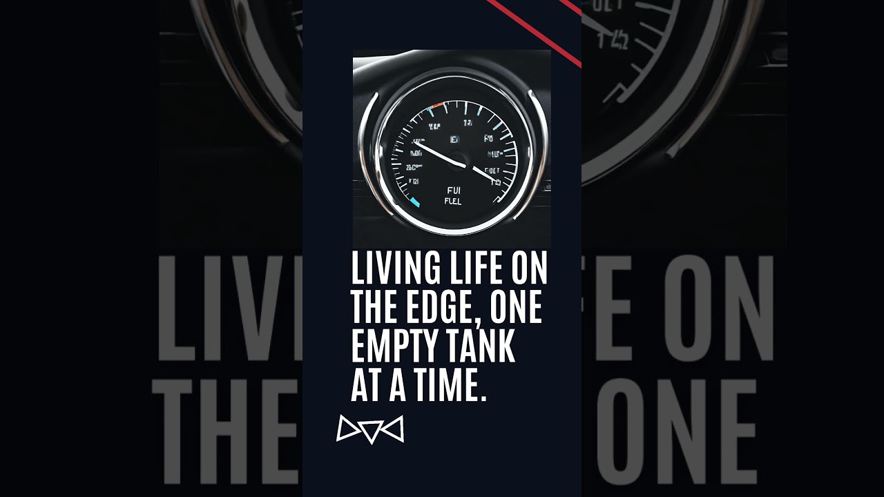 Living life on the edge, one empty tank at a time  #automobile #car #fueltank #emptytank #adventure