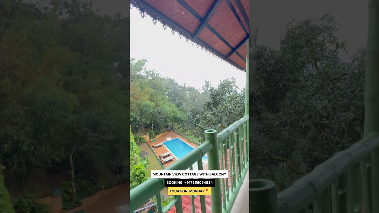 Mountain View Cottage With Balcony 🍃- Munnar Resort - Munnar - Kerala - #travel #nature #munnar