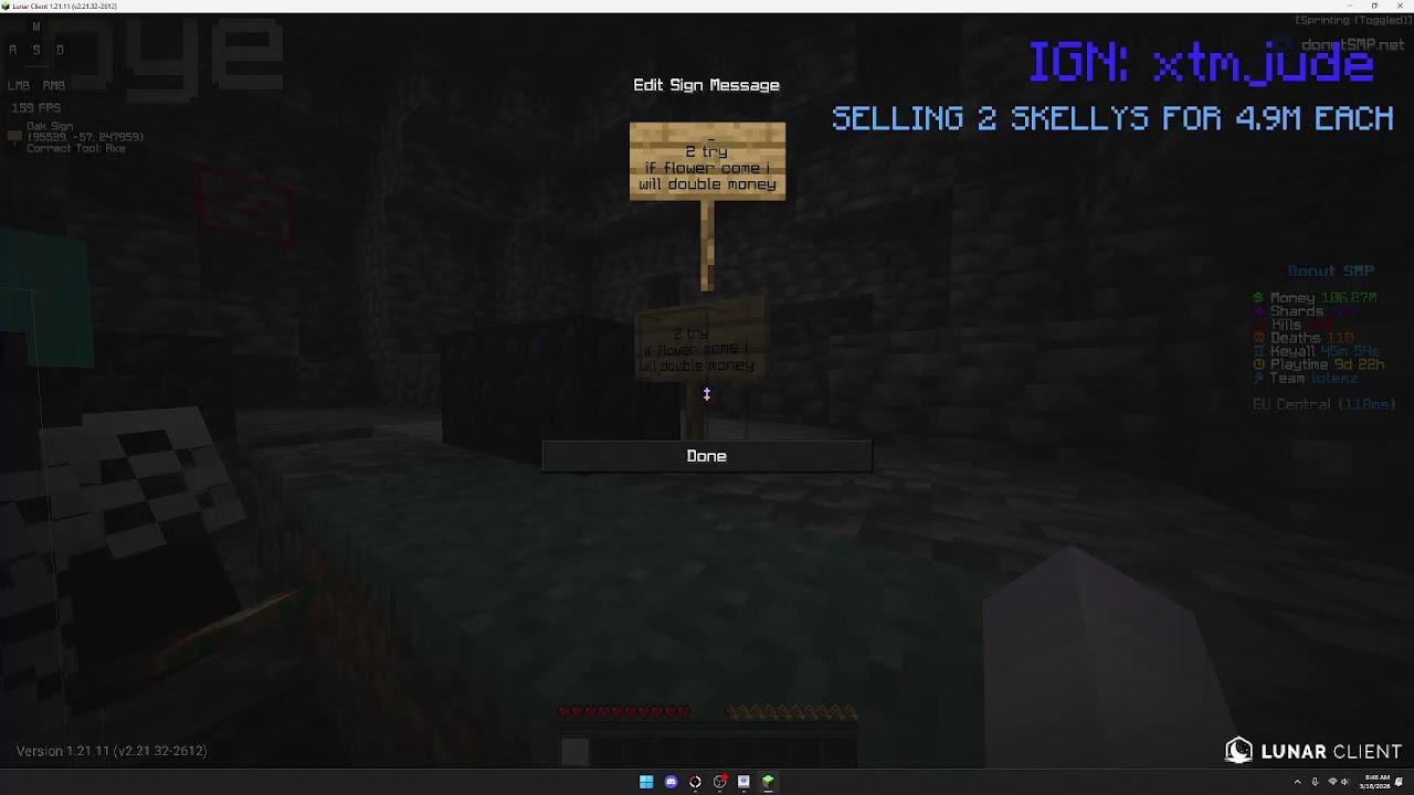| DONUT SMP LIVE🔴| GAMBLING🎲|TPING TO VIEWERS