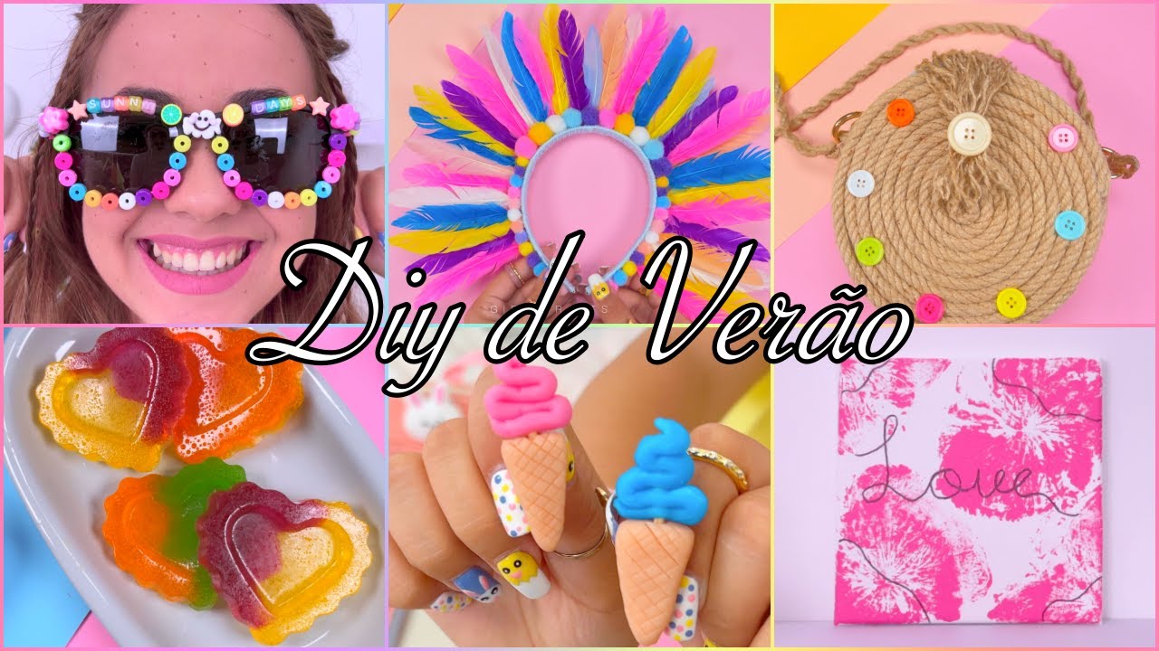 8 DIY COOL SUMMER CRAFT IDEAS | PROJETOS DIY PARA O VER&Atilde;O | FEITO &Acirc; M&Atilde;O