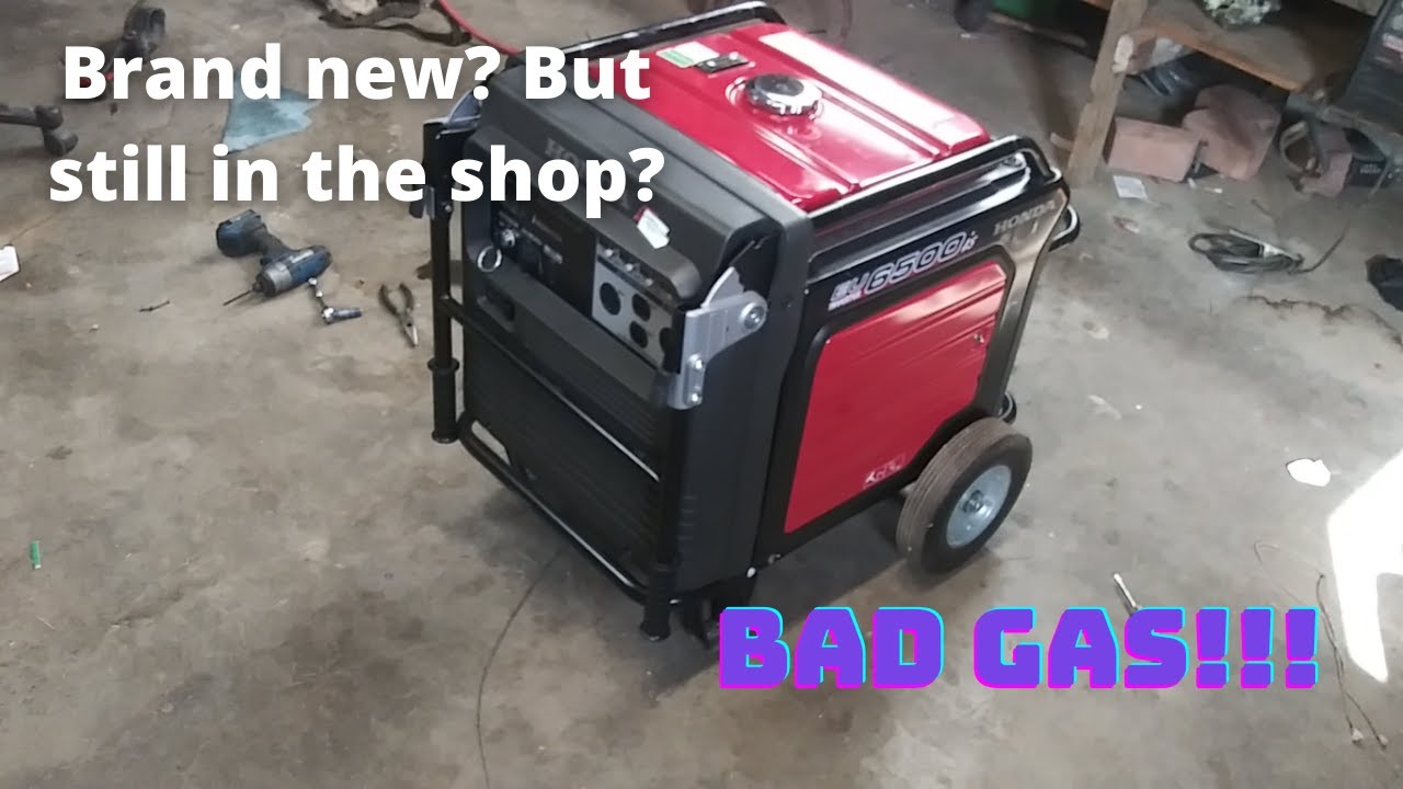 Honda EU 6500 watt Inverter generator repair. Bad gas.