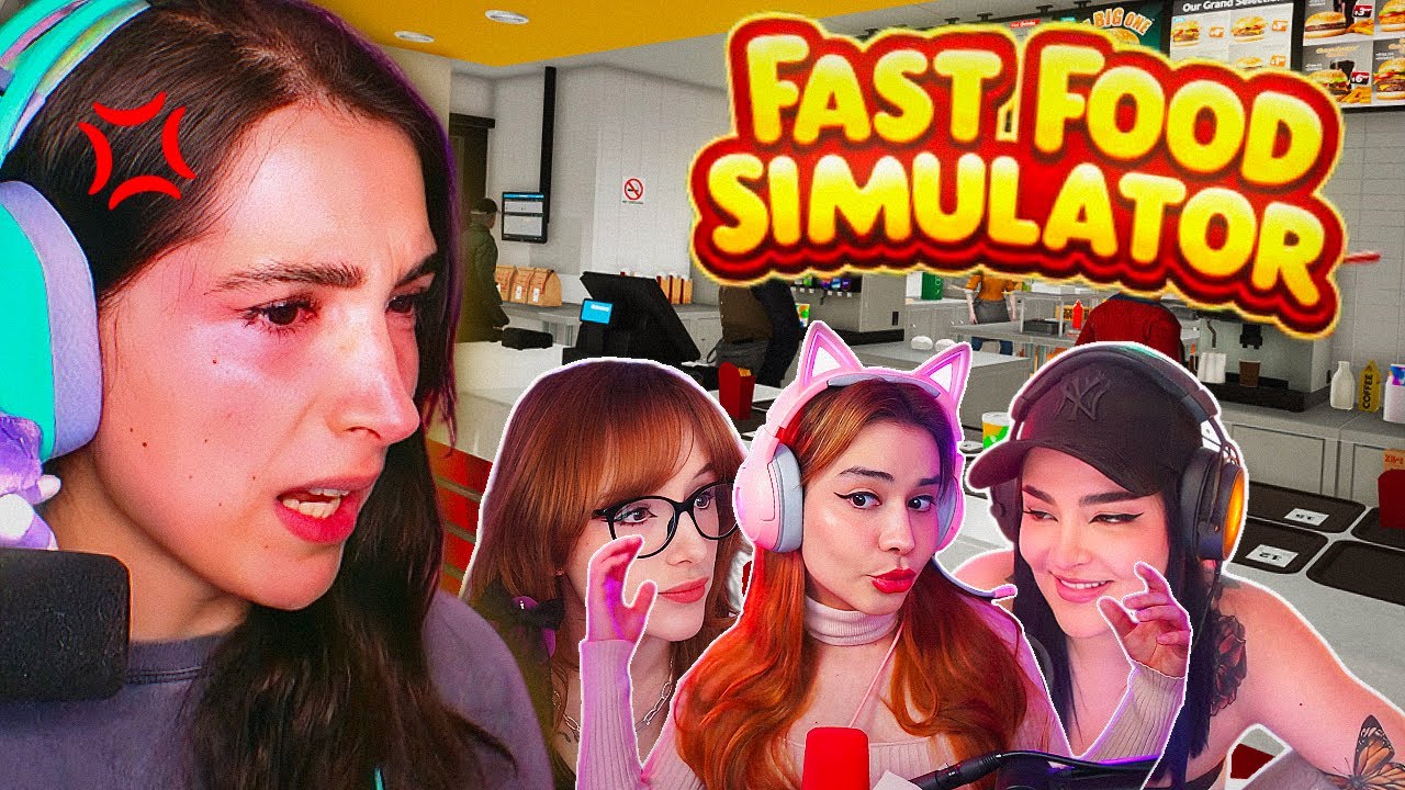 NEZUMI juega FAST FOOD SIMULATOR con MOLLY, PATTY Y CAPRI