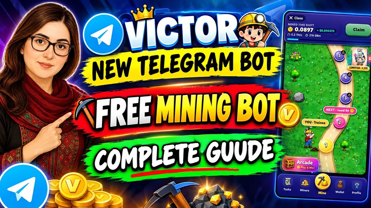 VICTOR NEW TELEGRAM BOT 🚀 | FREE MINING BOT | How to Start Mining & Complete Guide