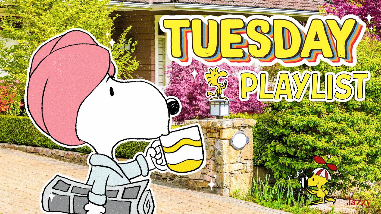 Positive Tuesday with Snoopy 🌞☕| Morning Coffee Playlist to Boost Your Mood by Jazzy