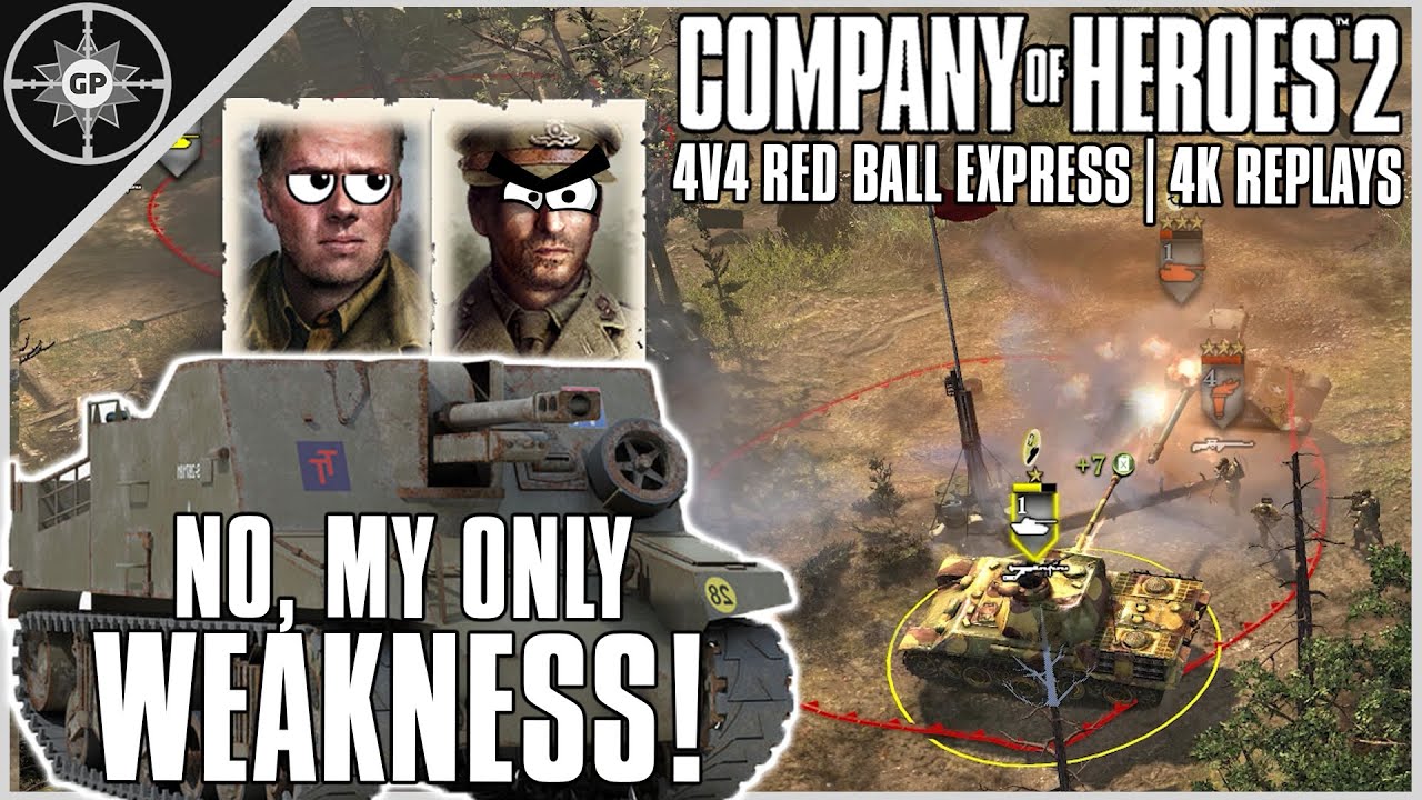 Allied Firepower Can't Match a Good Flank | 3v3 Red Ball Express | 4K CoH2 Casts #35