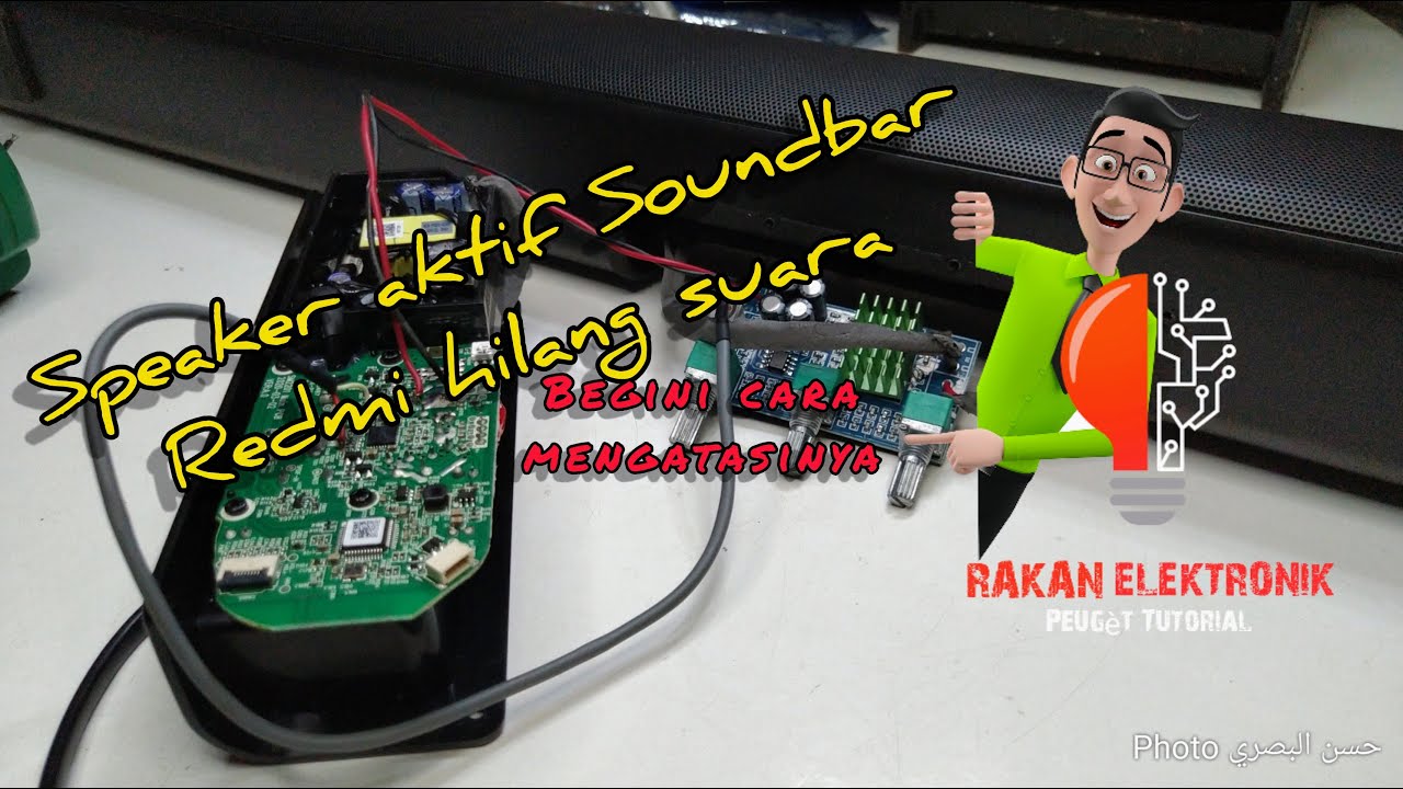 speaker aktif bluetooth Redmi Soundbar hilang suaranya || cara modifikasi amplifier Redmi Soundbar