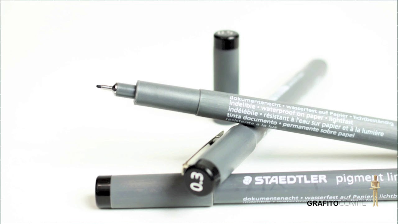 Staedtler Pigment liner, revisión por Grafito Comité.