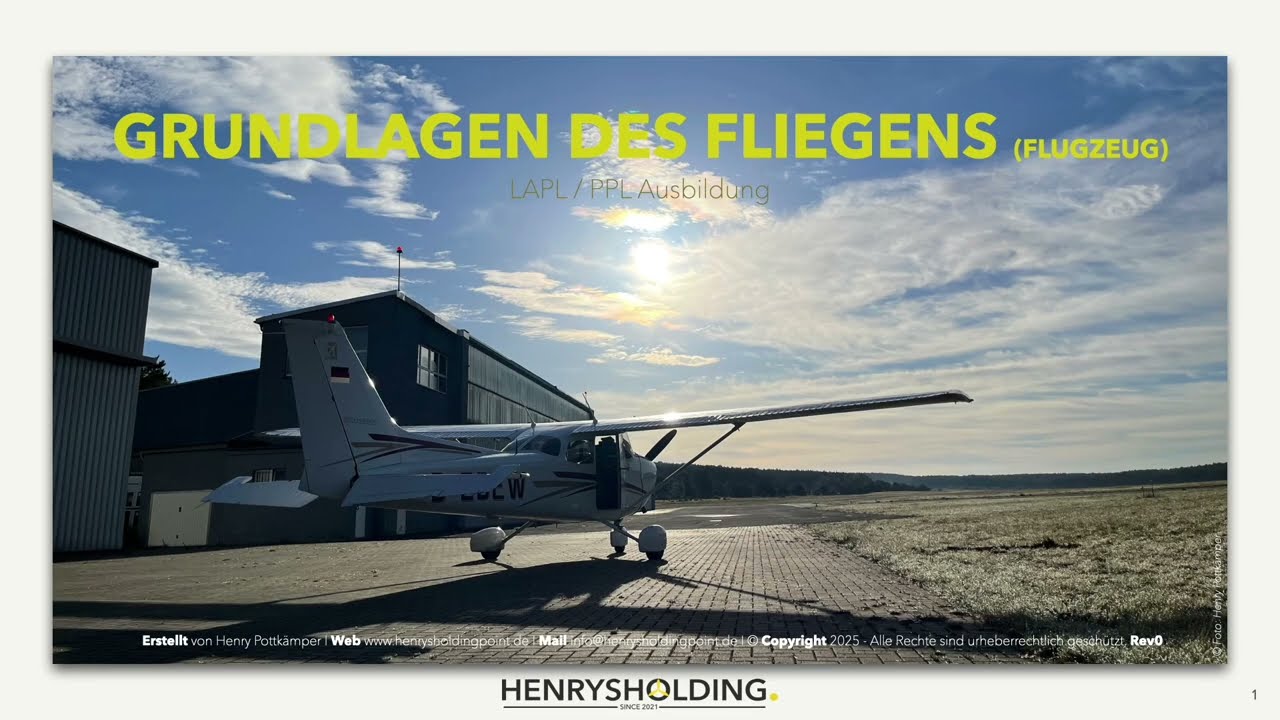 Grundlagen des Fliegens (Flugzeug): Unterschall-Aerodynamik [1/8]