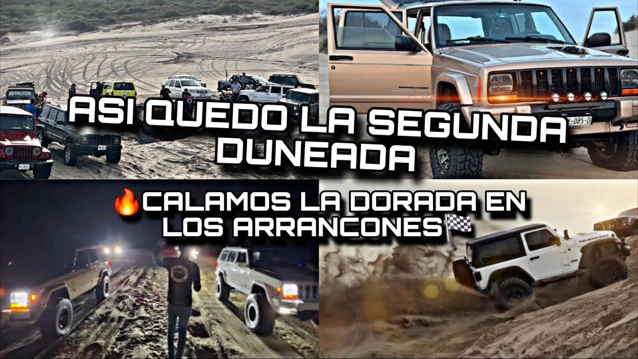 ASÍ QUEDÓ LA SEGUNDA DUNEADA🔥CALAMOS LA DORADA EN LOS ARRANCONES🏁LOSPITIS#youtube #reels #jeep 