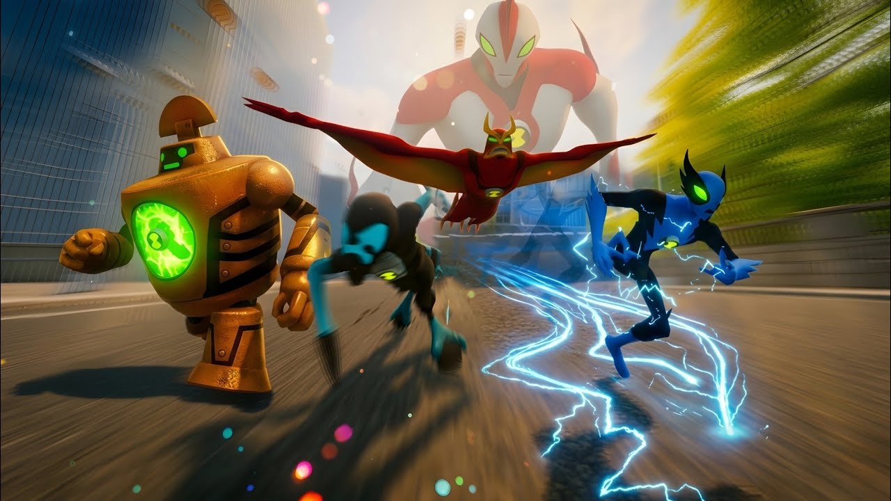 WHICH ONE IS THE FASTEST ALIEN EVER ? ALL ALIENS SPEED RACE GALVAN BEN 10 OPEN WORLD GAMEPLAY