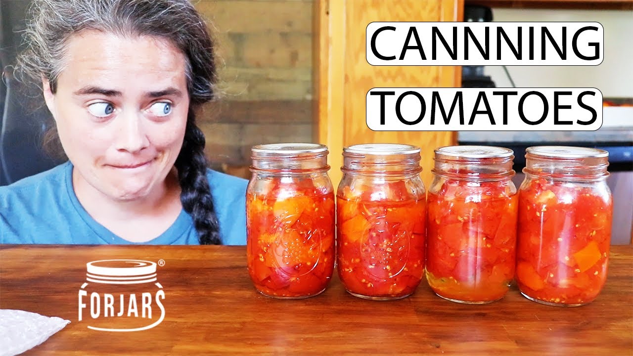 Raw Pack Tomatoes On A Glass Top Stove | Canning With Forjars | Fermented Homestead