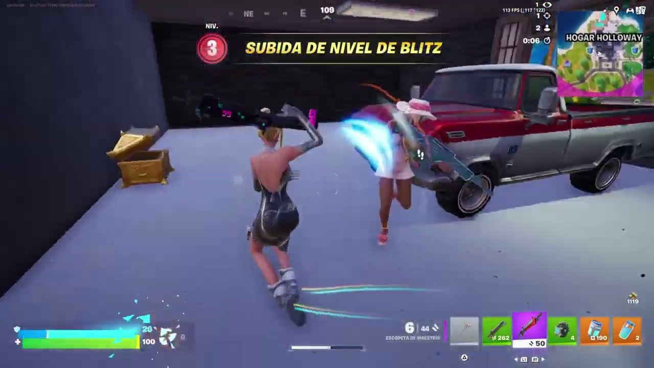 Fortnite Blitz (PS5) - Capítulo 7 - Victoria en solitario. Cat Holloway.