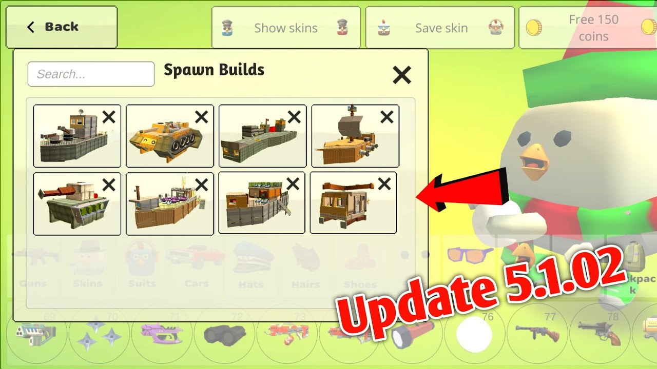 😍 New Spawn Builds 5.1.02 Is Crazy!! Chicken Gun Update Secrets
