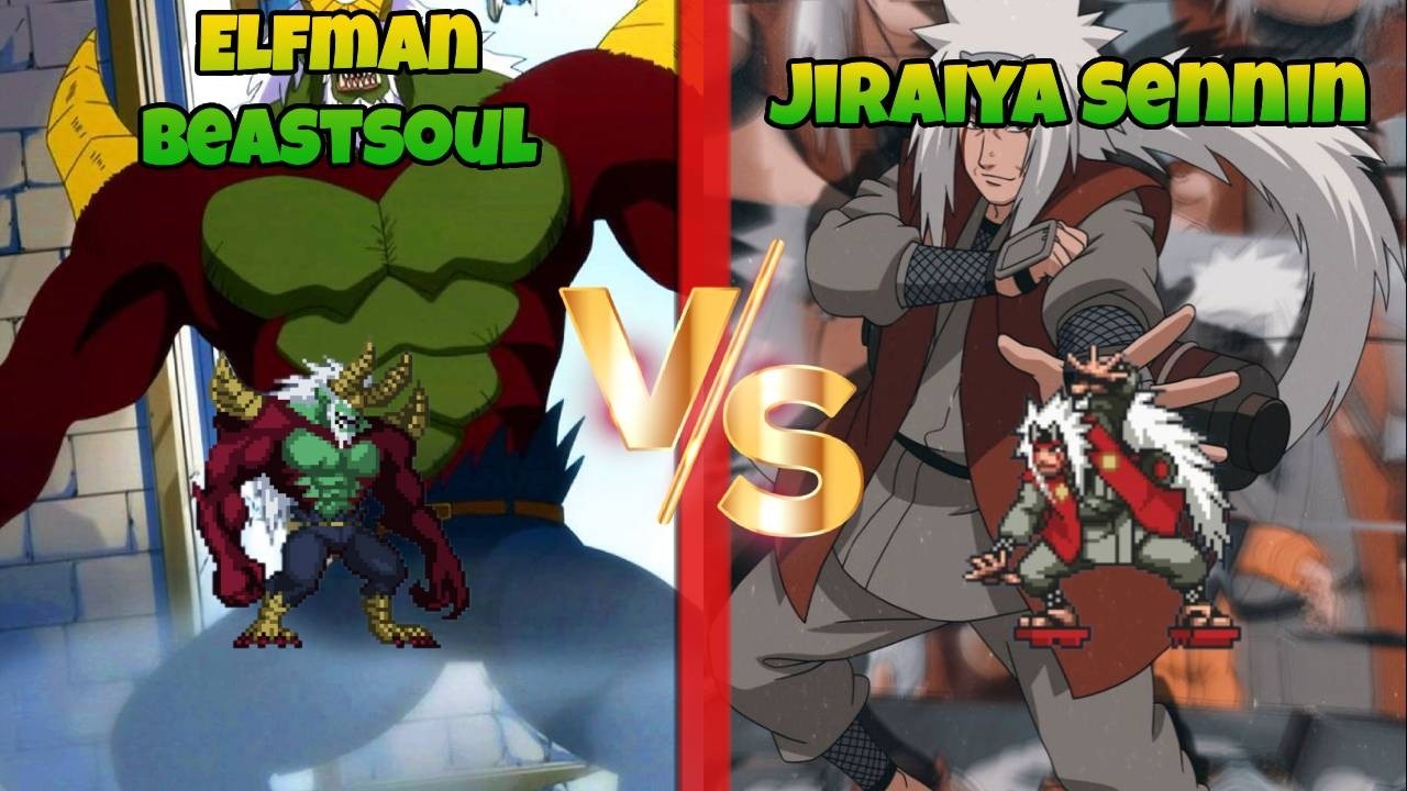 Jump Force MUGEN Elfman Beastsoul vs Jiraiya Sennin