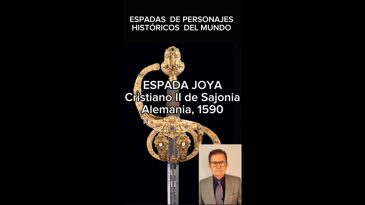 1590 Espada Cristian II de Sajonia. Alemania