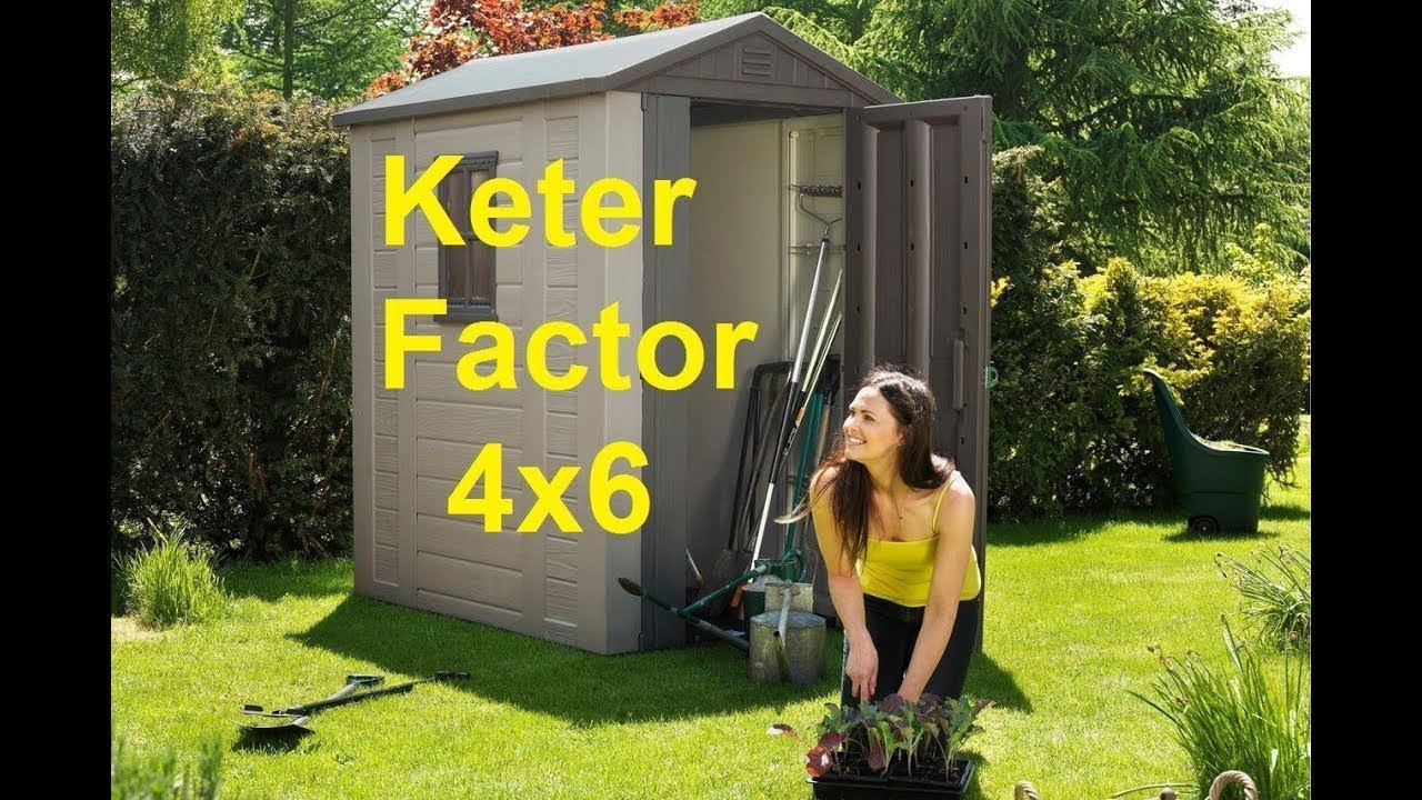 Keter Factor 4x6 Outdoor Garden Storage Shed