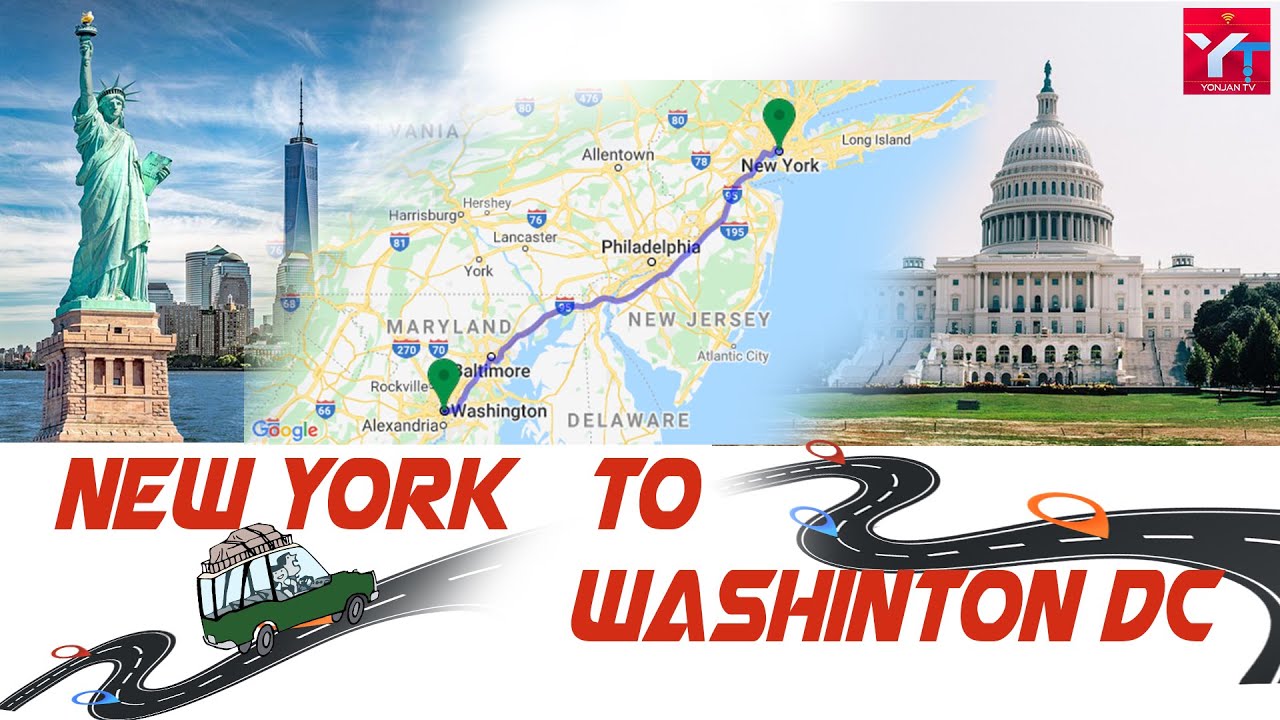 New york to Washington DC road trips 2022 II 4 hours long drive II Gopro Hero