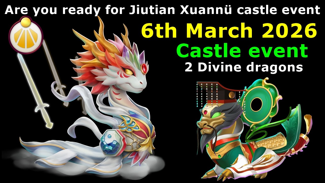 Are you ready for Jiutian Xuannü Divine castle event | Apex Dragon Assault event | DML