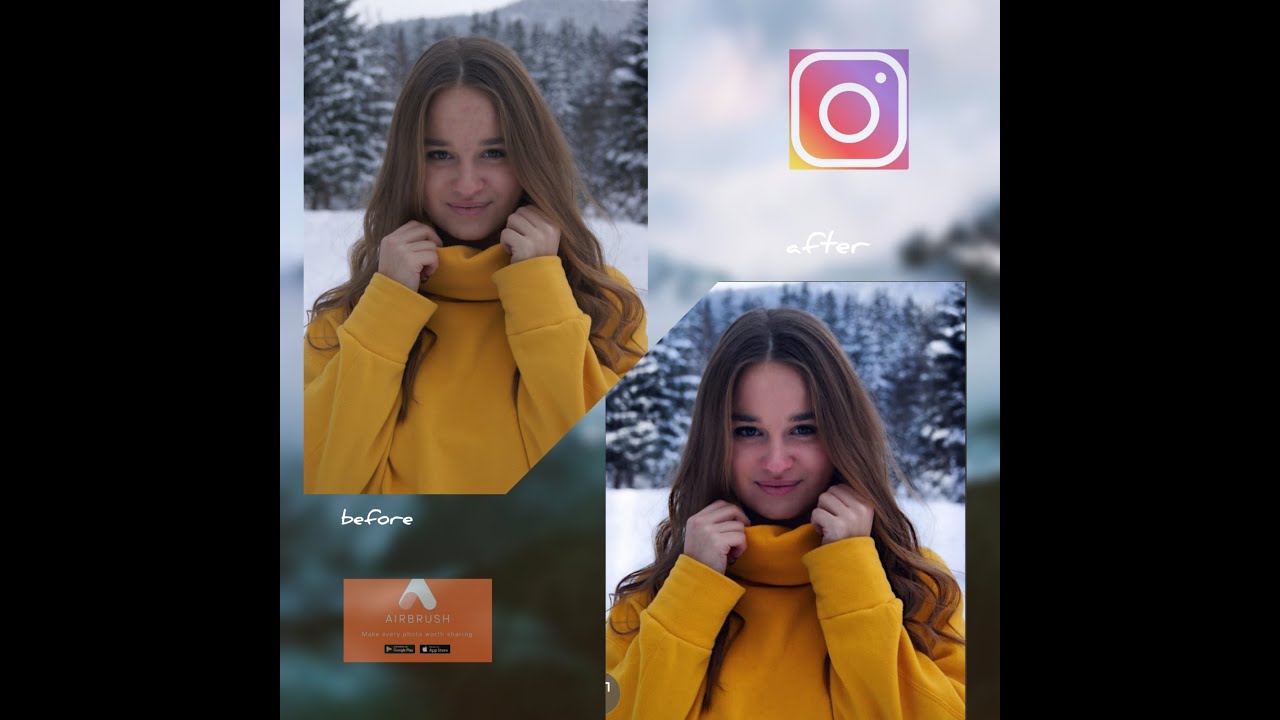 How To Edit Pictures Using AirBrush and Instagram Tools
