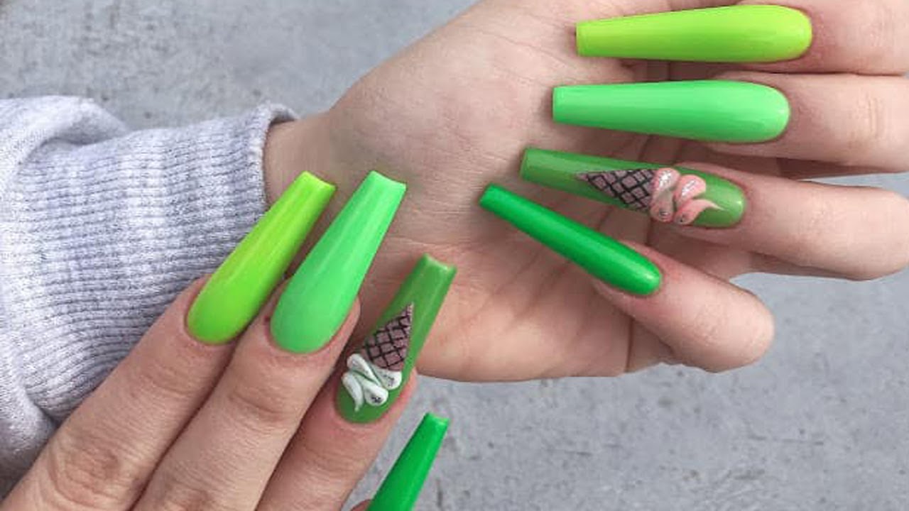Color Nails Tutorial - ACRYLNägel mit Farbe