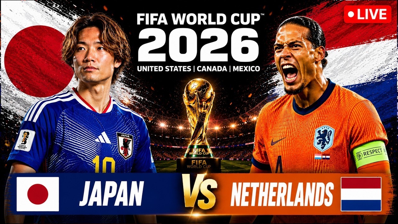 FIFA World Cup 2026 LIVE | Netherlands Vs Japan FIFA World Cup 2026 LIVE | FIFA LIVE Updates