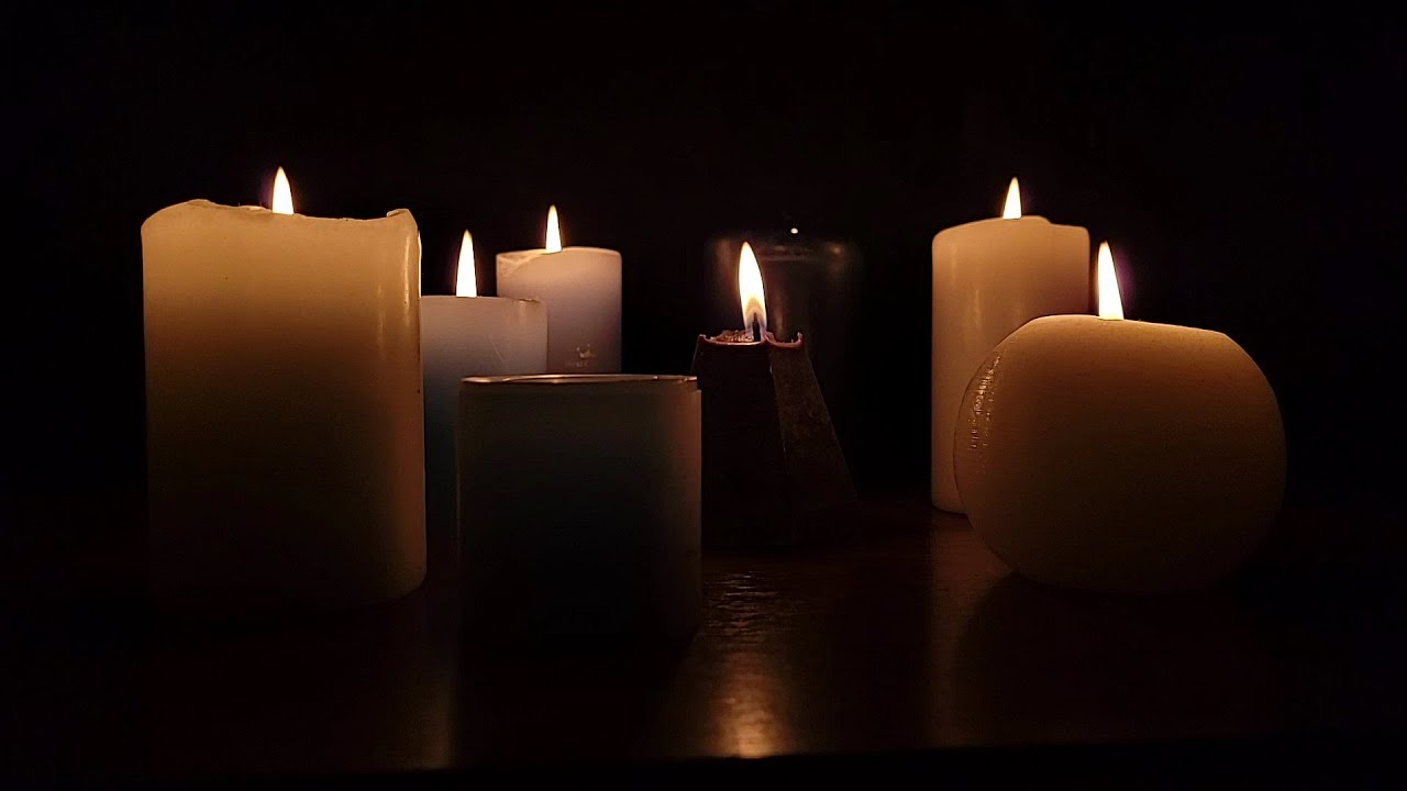 CANDLES BURNING IN THE DARK #burningcandle #meditationcandle #relaxation