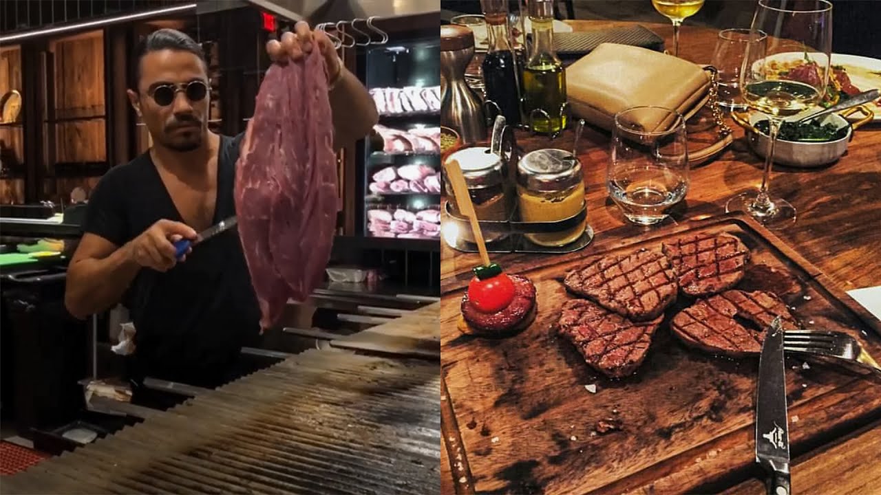Salt Bae Making Meat For His Customers! #nusr_et
