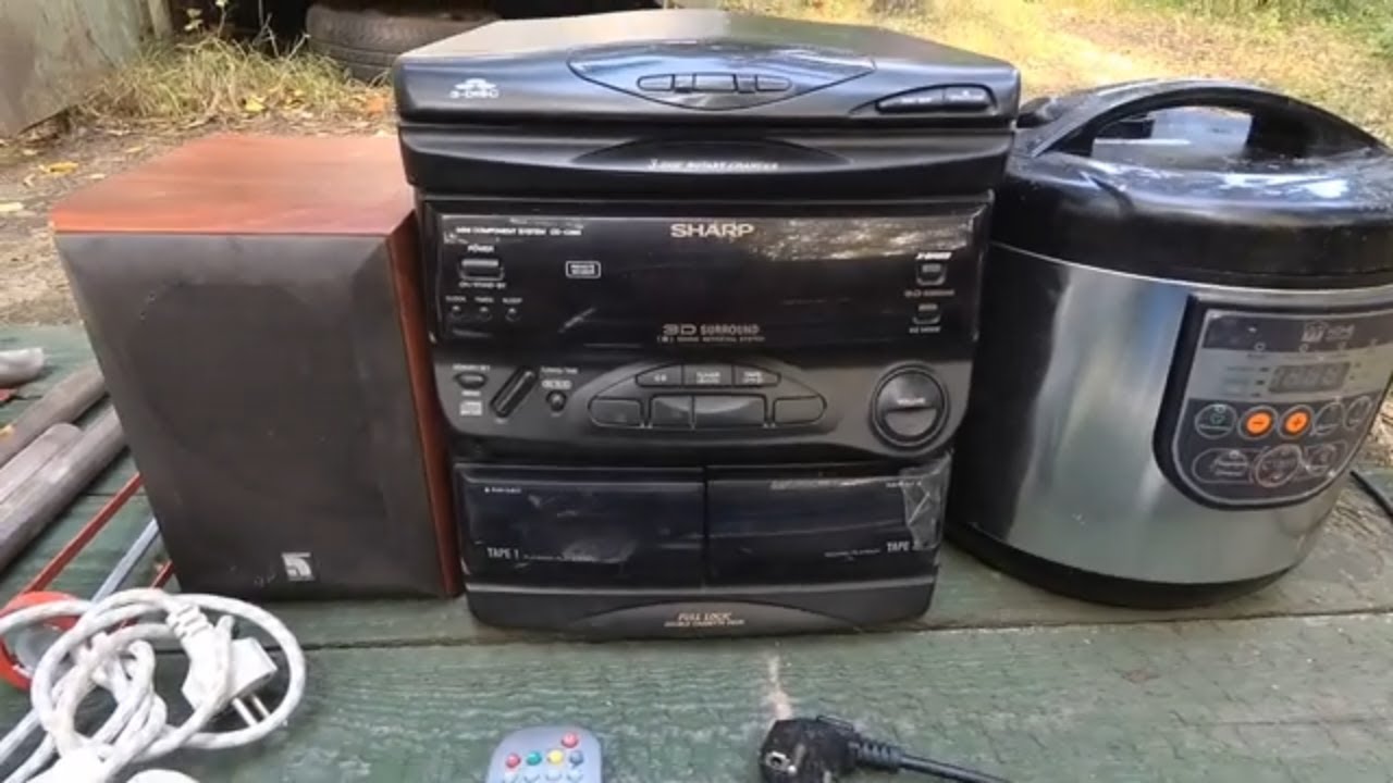 Музыкальный центр с помойки, мультиварка, самокат, утюг