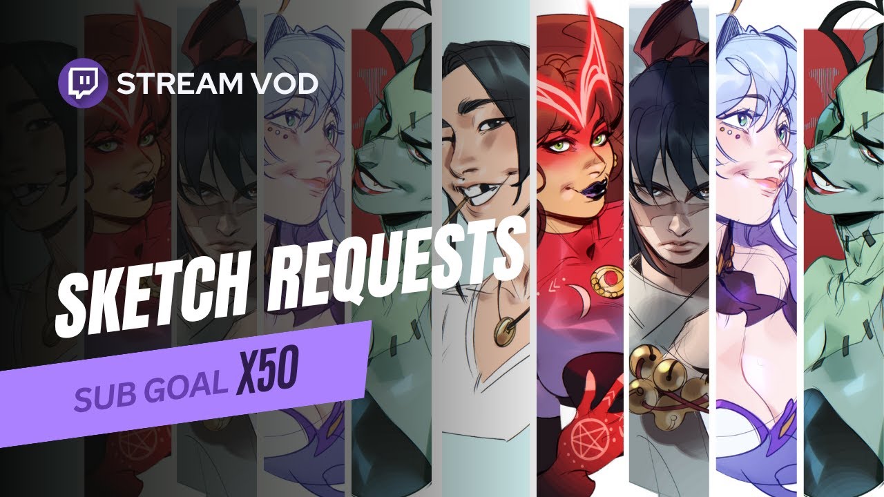 [VOD] Sub Goal Sketch Requests! Halloween Sevika cosplay 🎃