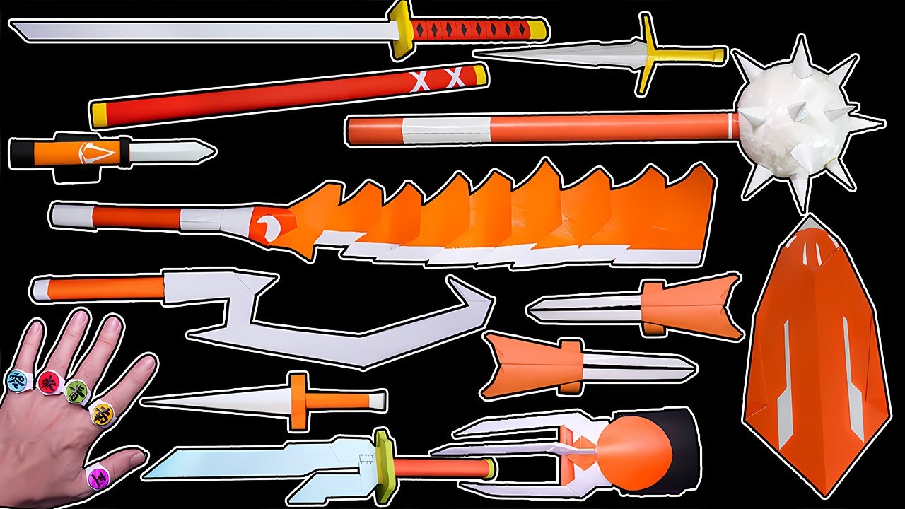 AMAZING! 10 ORIGAMI PAPER NINJA WEAPONS