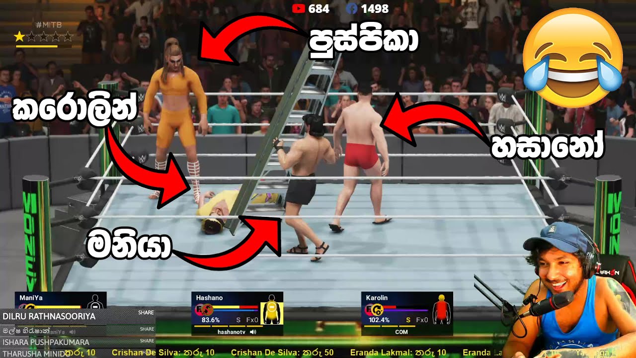 Maniya සහ Hashanoගෙ ඔටුනු වලිය 😂 | wwe 2019 Funny Gameplay