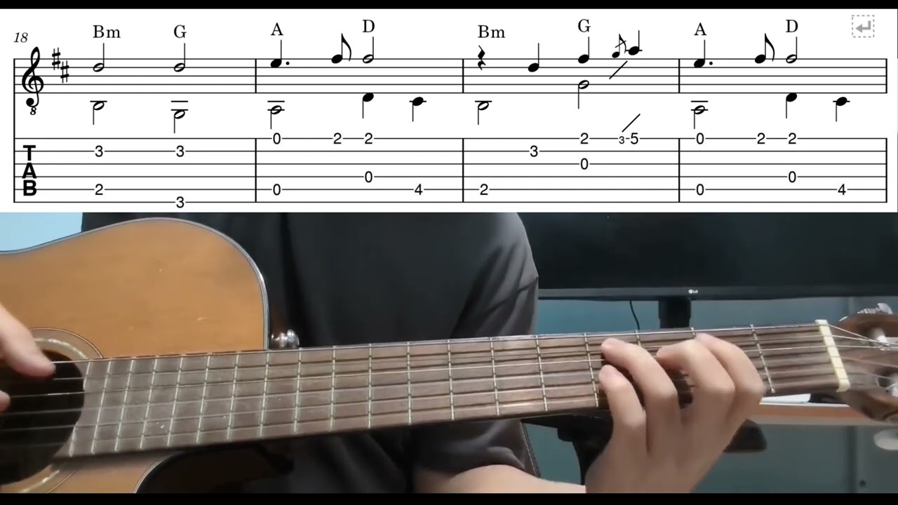 Test Drive (How To Train Your Dragon) - Easy Fingerstyle Guitar Playthrough Tutorial With Tabs