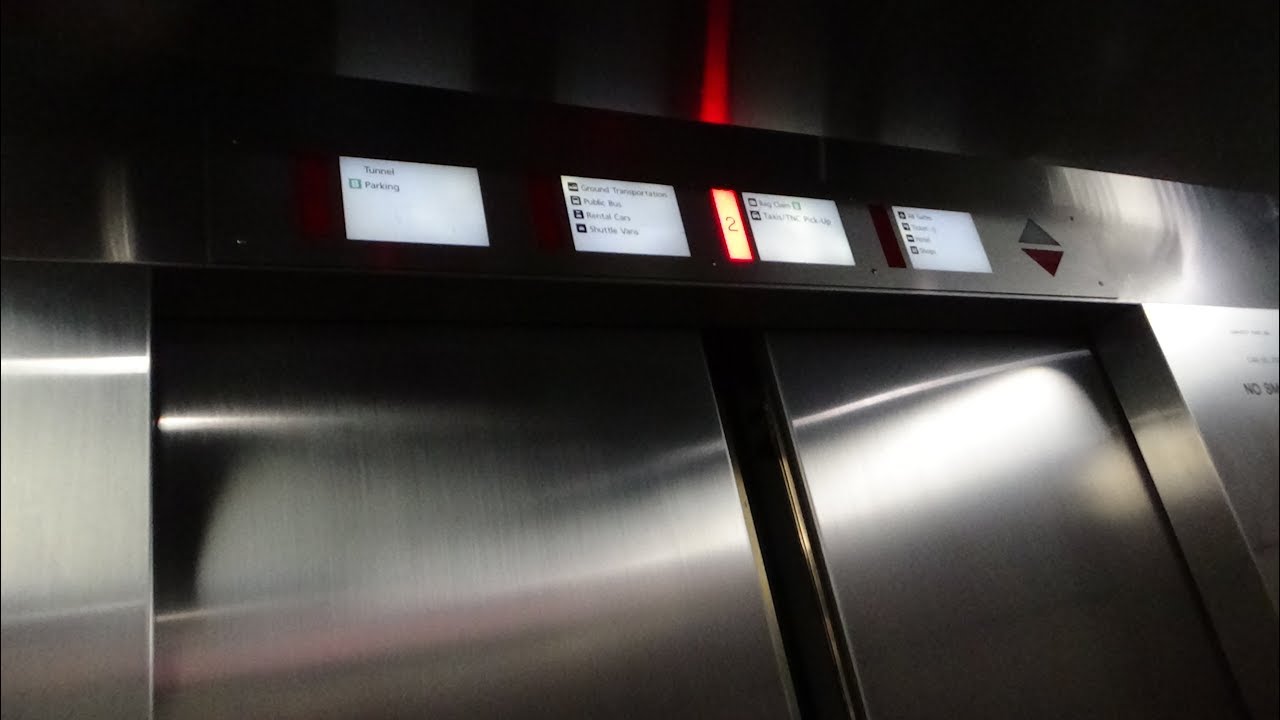Schindler 500A Elevators at Orlando International Airport - Terminal B (Bank 2), Orlando, FL