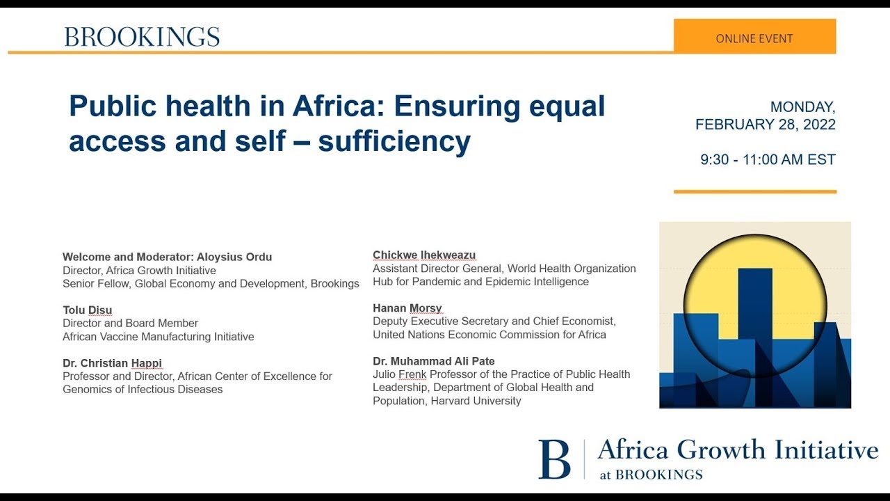 Public health in Africa: Ensuring equal access and self-sufficiency