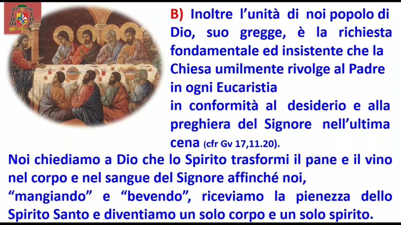 15_Eucaristia - le due epiclesi dello Spirito Santo