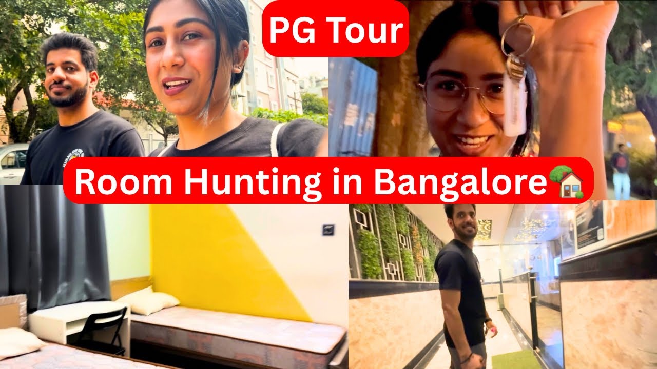 Bangalore PG Tour & House Hunt | Our Life Is Changing 🤍| #bangalorepg #bangaloreflats #bangalorevlog