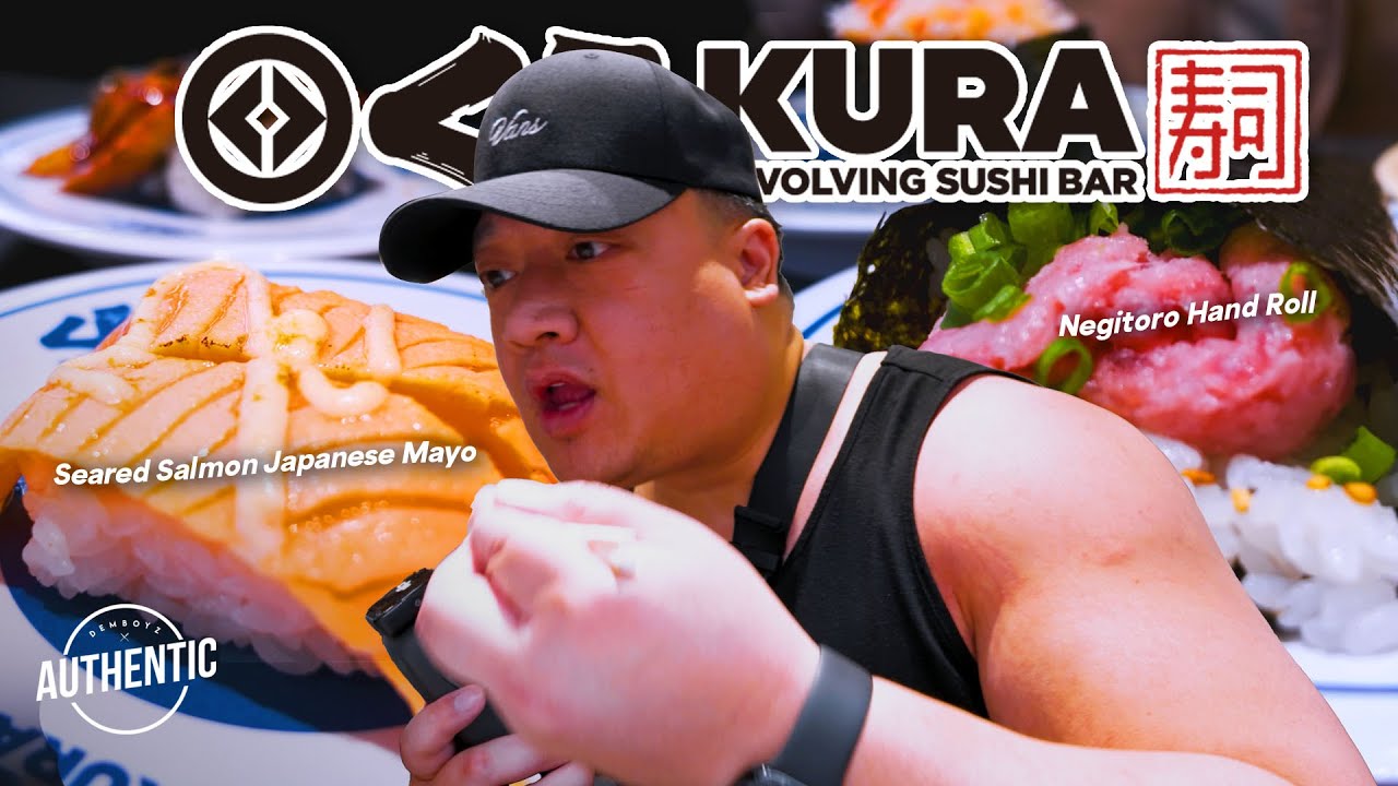 Conveyor Belt Sushi Restaurant! 🍣 KURA SUSHI Mall of America 📍