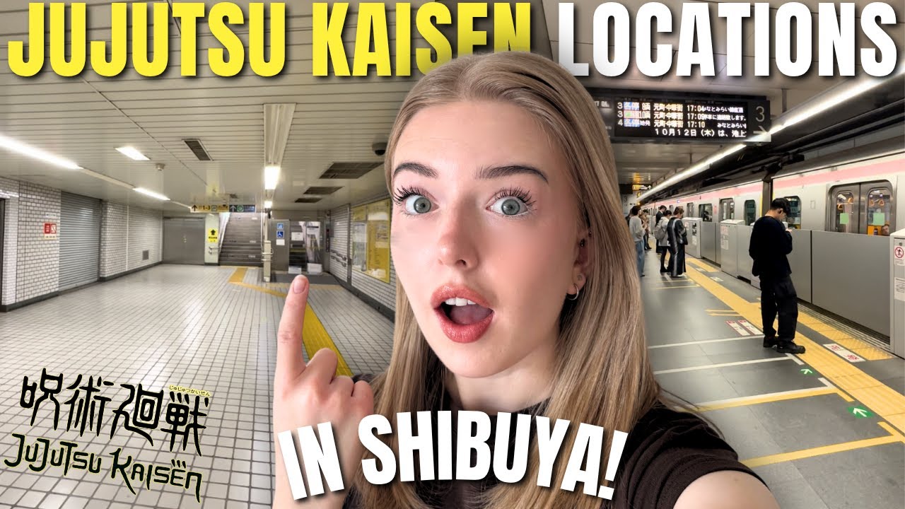 I visited JUJUTSU KAISEN LOCATIONS in Shibuya!! (Vlog + Guide)